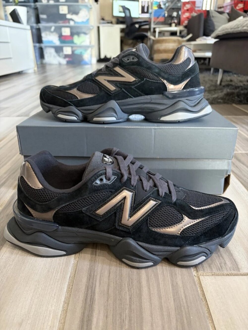 Men's New Balance 9060 Shoes - Black Copper U9060BRO